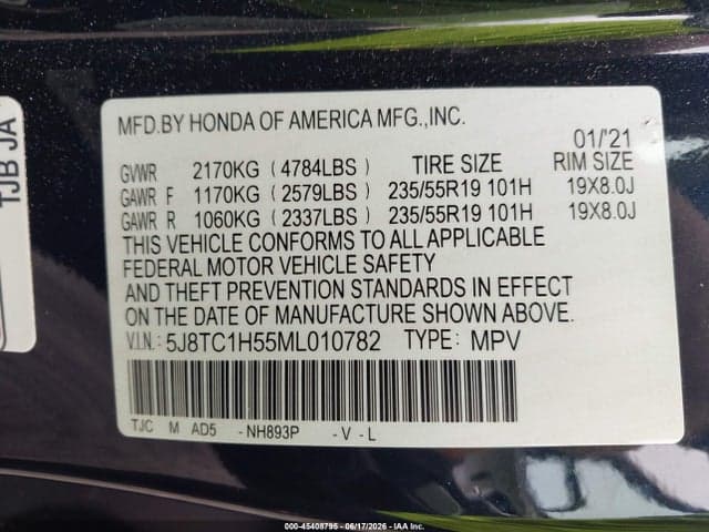 2021 ACURA RDX TECHNOLOGY PACKAGE 9