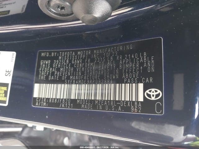 2024 TOYOTA COROLLA LE 9