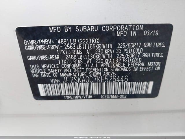 2019 SUBARU FORESTER PREMIUM 9