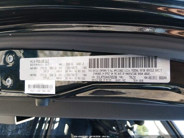 2017 RAM 1500 TRADESMAN 4X4 8' BOX 9