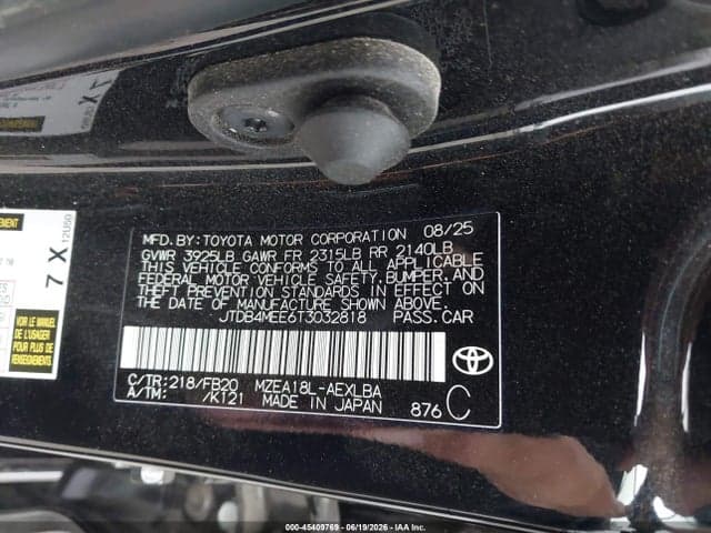 2026 TOYOTA COROLLA LE 9