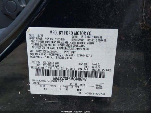 2021 FORD ECOSPORT SE 9