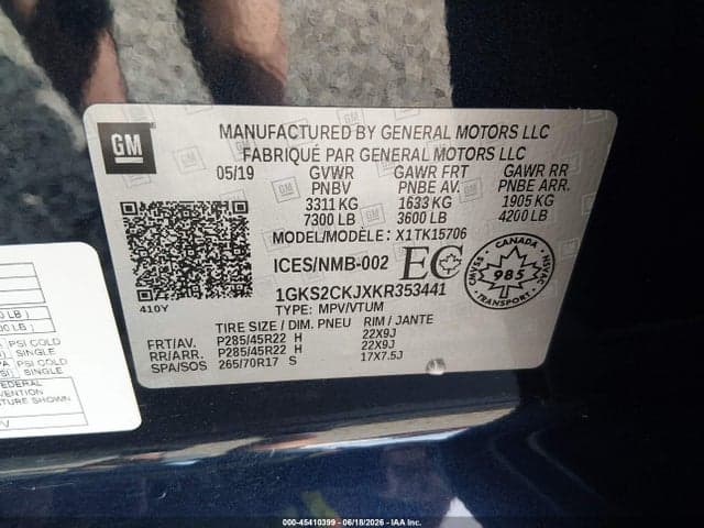 2019 GMC YUKON DENALI 9