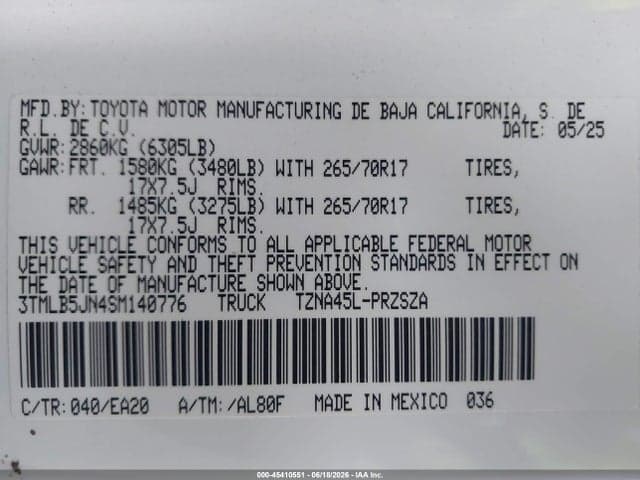 2025 TOYOTA TACOMA TRD OFF ROAD 9