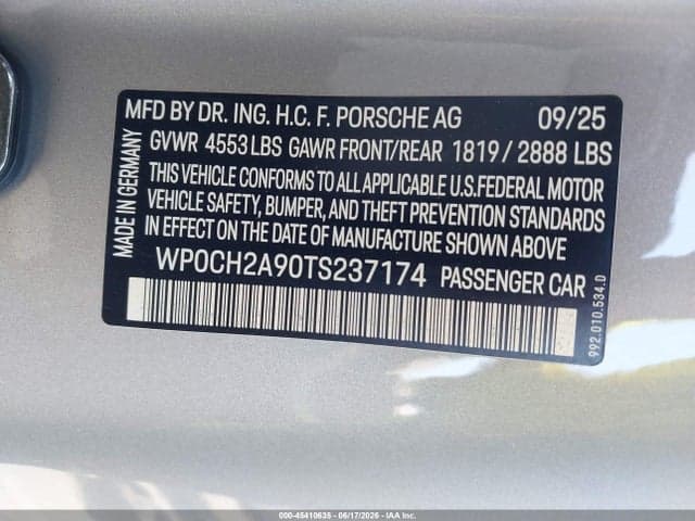 2026 PORSCHE 911 CARRERA 9