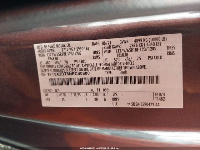 2022 FORD F-250 XL 8