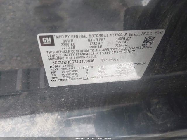 2018 CHEVROLET SILVERADO 1500 LT 9