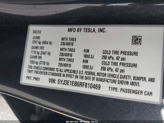 2024 TESLA MODEL 3 10