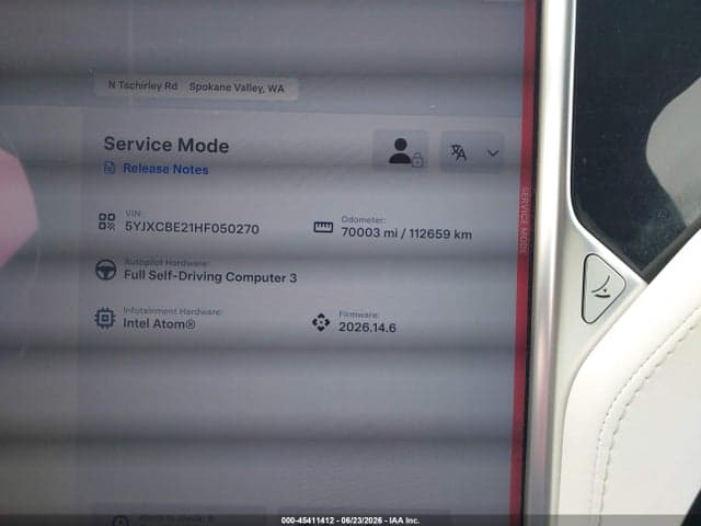 2017 TESLA MODEL X 7