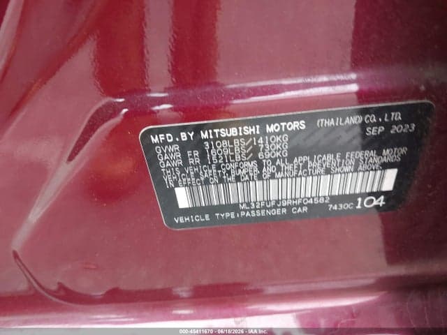 2024 MITSUBISHI MIRAGE G4 9