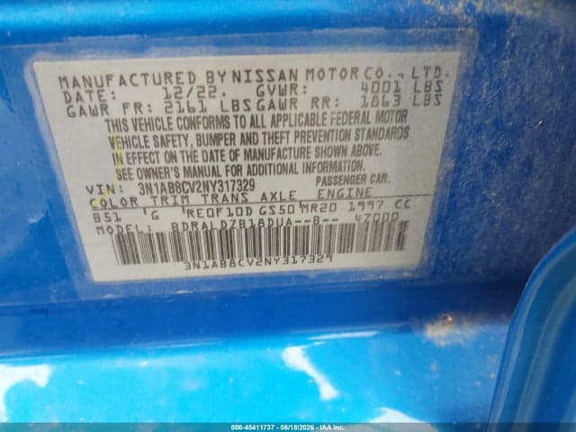 2022 NISSAN SENTRA SV XTRONIC CVT 9
