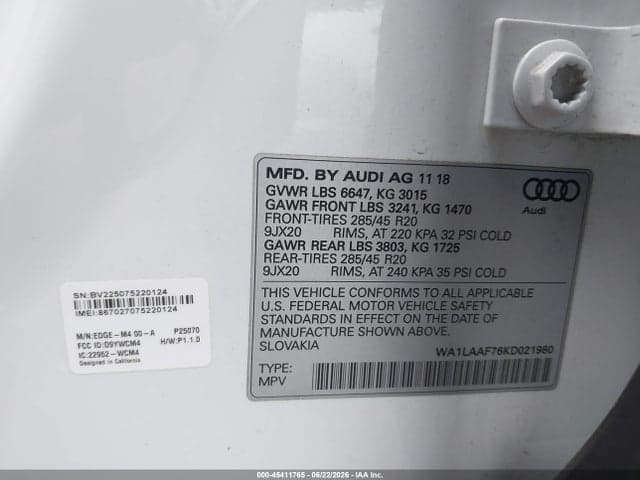2019 AUDI Q7 9