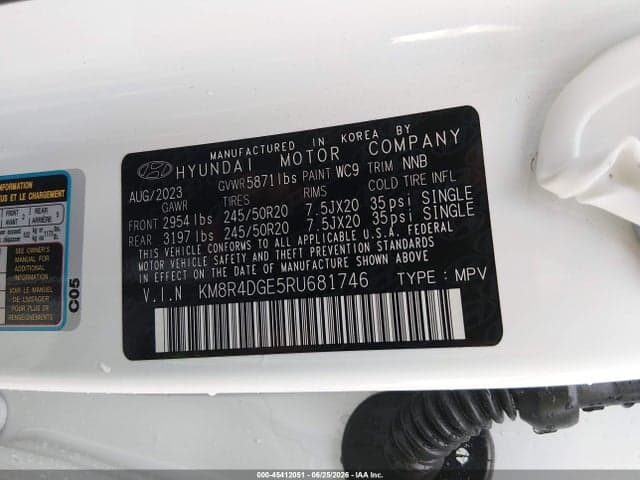 2024 HYUNDAI PALISADE SEL 9