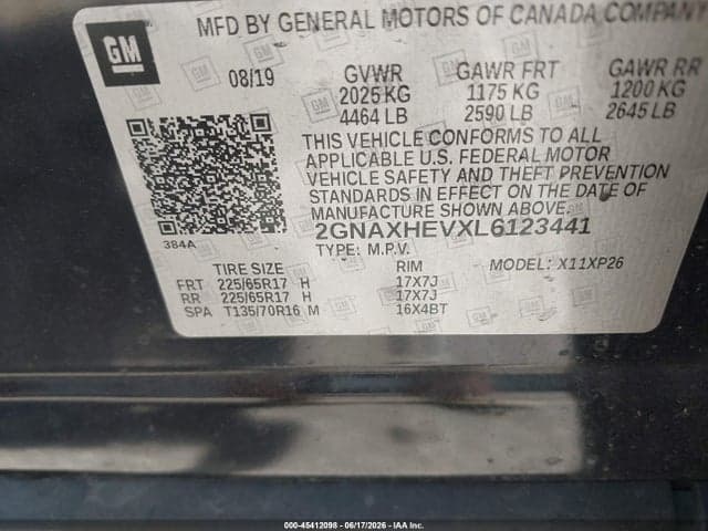 2020 CHEVROLET EQUINOX FWD LS 9
