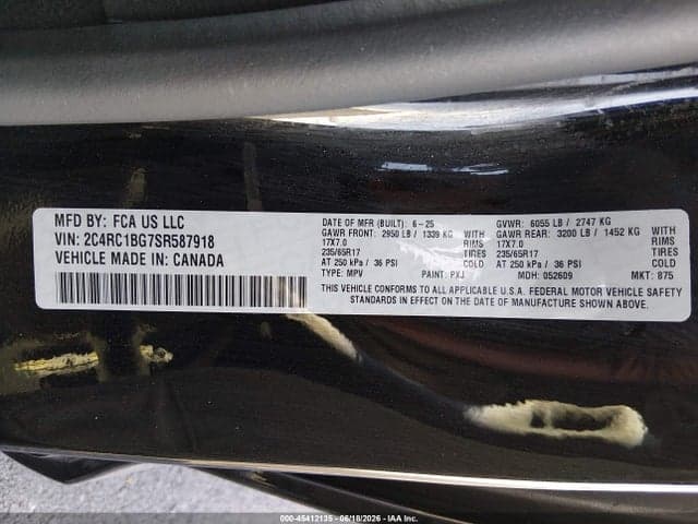 2025 CHRYSLER PACIFICA SELECT 9
