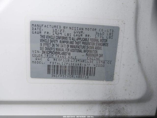 2024 NISSAN KICKS SV XTRONIC CVT 9