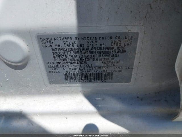 2021 NISSAN VERSA S XTRONIC CVT 9