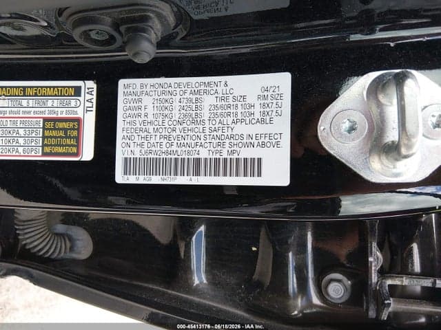 2021 HONDA CR-V AWD EX-L 9