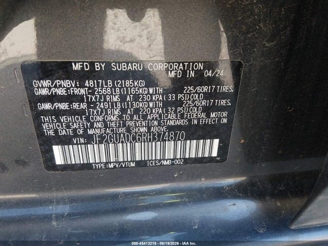 2024 SUBARU CROSSTREK PREMIUM 9