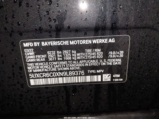 2022 BMW X5 XDRIVE40I 9