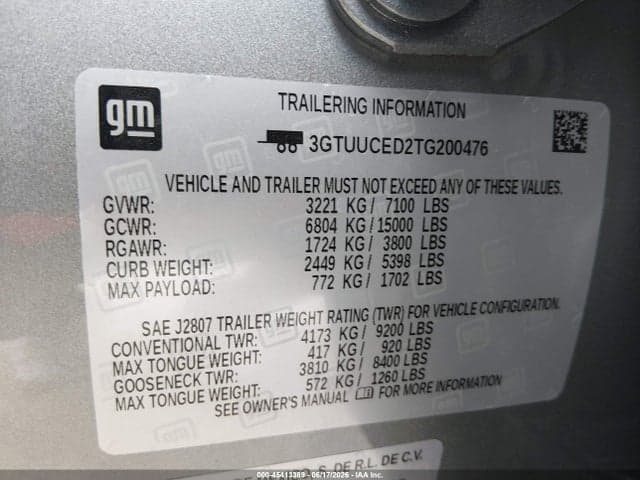 2026 GMC SIERRA 1500 , SHORT BED, ELEVATION, 4WD 9