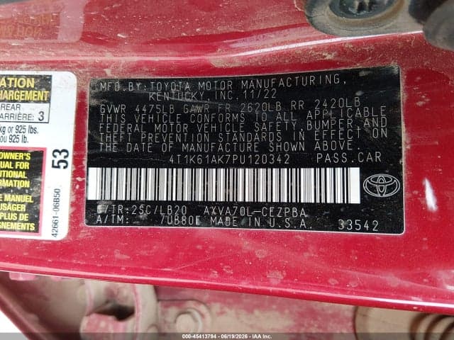 2023 TOYOTA CAMRY XSE 9
