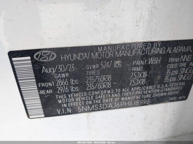 2023 HYUNDAI SANTA FE SEL 9