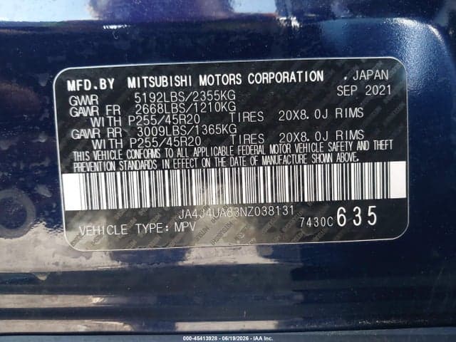 2022 MITSUBISHI OUTLANDER BLACK 9