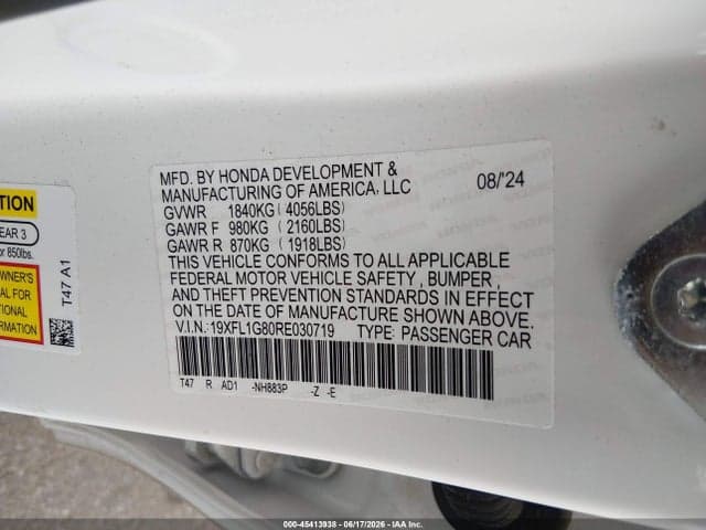 2024 HONDA CIVIC SPORT TOURING 9
