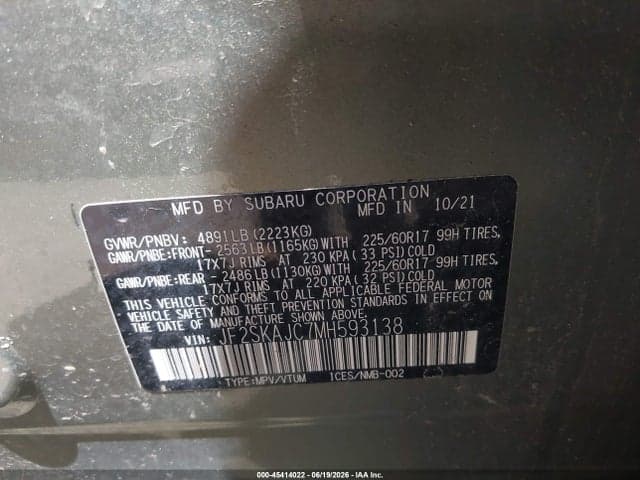 2021 SUBARU FORESTER PREMIUM 9