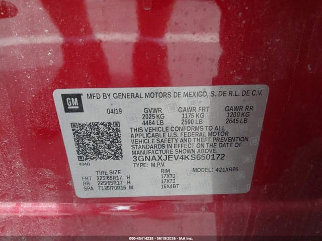 2019 CHEVROLET EQUINOX LT 9