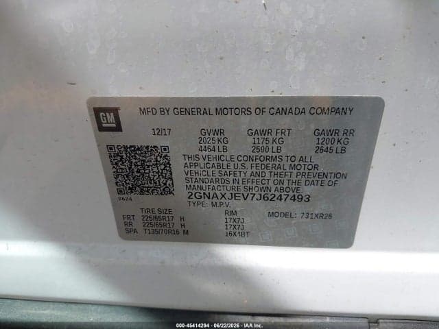 2018 CHEVROLET EQUINOX LT 9