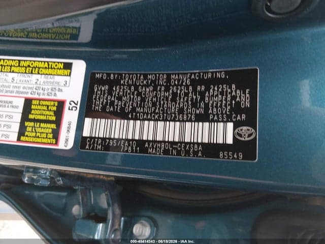 2026 TOYOTA CAMRY SE 9
