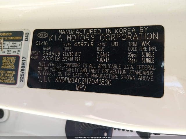 2017 KIA SPORTAGE LX 9