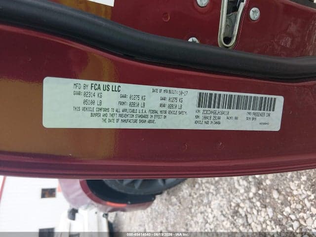 2018 DODGE CHARGER SXT PLUS RWD 9