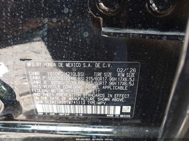 2026 HONDA HR-V 2WD LX 9