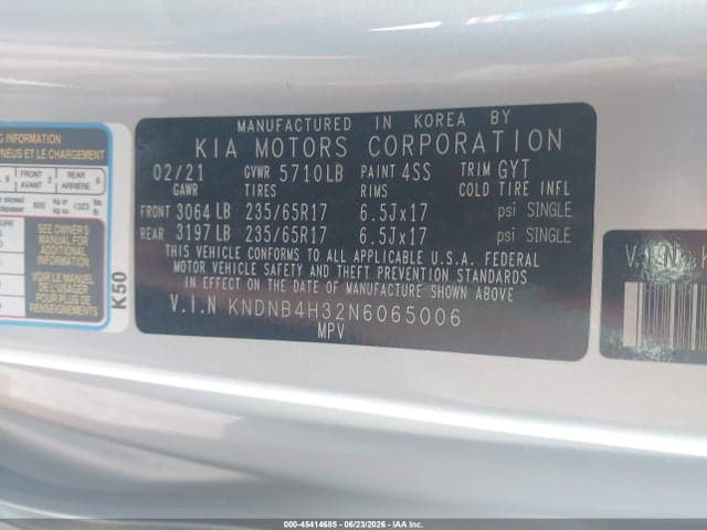 2022 KIA CARNIVAL MPV LX SEAT PACKAGE 9