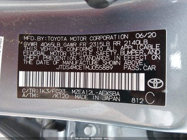 2021 TOYOTA COROLLA SE 9