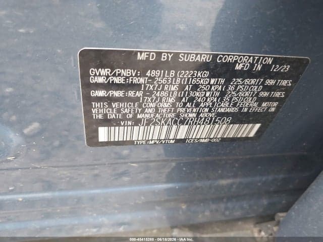 2024 SUBARU FORESTER PREMIUM 9