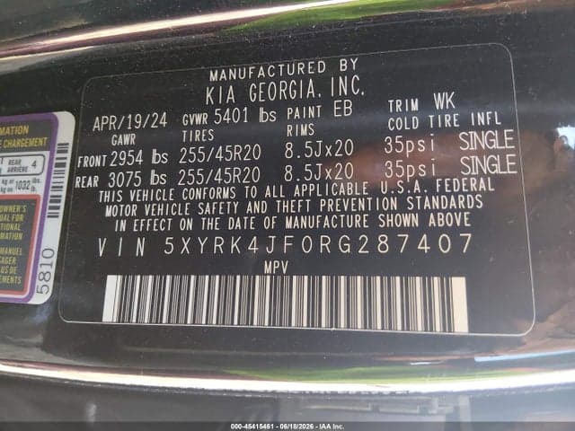2024 KIA SORENTO SX 9