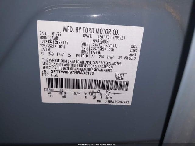 2022 FORD MAVERICK LARIAT 9