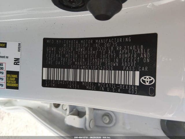 2025 TOYOTA COROLLA SE 9