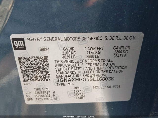 2025 CHEVROLET EQUINOX FWD LT 9