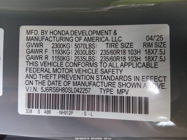 2025 HONDA CR-V HYBRID SPORT-L 9
