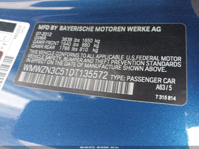 2013 MINI CONVERTIBLE COOPER 9