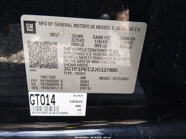2018 GMC SIERRA 1500 DENALI 9