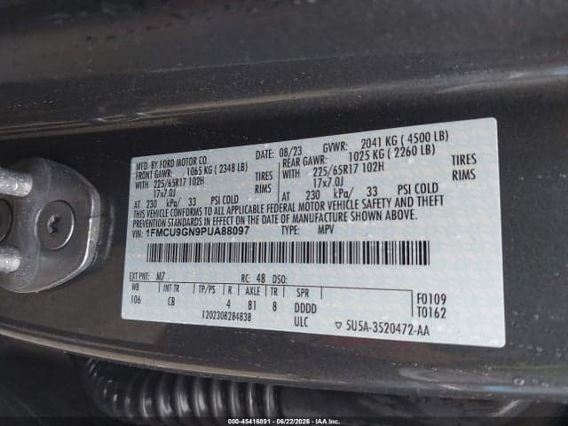 2023 FORD ESCAPE ACTIVE 9