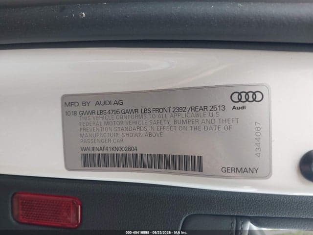 2019 AUDI A4 45 PREMIUM 9