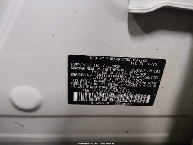 2021 SUBARU FORESTER 9