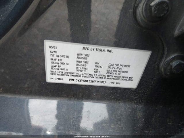 2021 TESLA MODEL Y 9